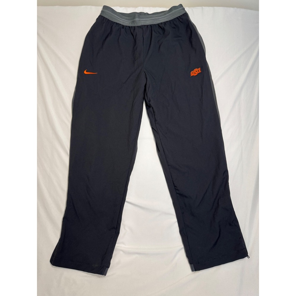 Nike Oklahoma State OSU Cowboys Dri-FIT Track Pants Mens Large Black Gym